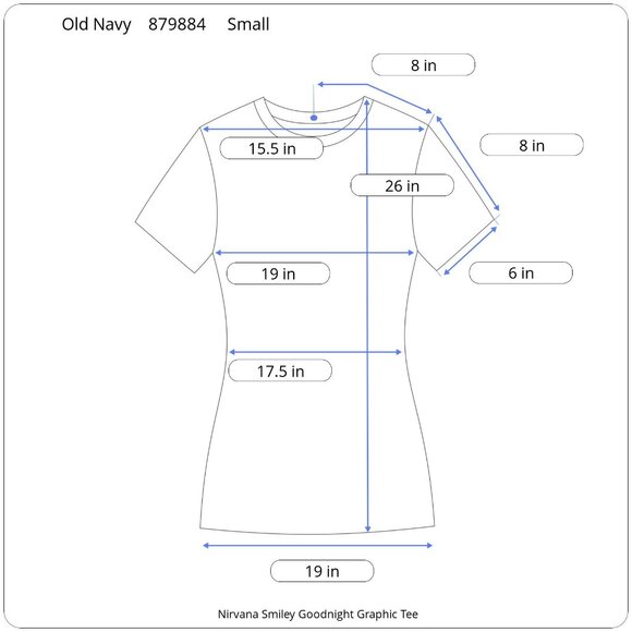 Old Navy Nirvana Smiley Goodnight Graphic Tee - Picture 5 of 5